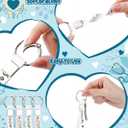 Kenning 24 Pcs Social Worker Gifts Bulk Silicone Keychain for Teacher Appreciation Week Wristlet Key Ring You Make a Difference Keychain Graduation Thank You Gifts for Bsw Msw Dsw Nurse Team