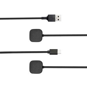2-Pack Charger for Fitbit Sense/Sense 2 / Versa 3 / Versa 4, Magnetic Replacement Charging Cable Compatible with Fitbit Sense 1/2, USB Charging Cord for Versa 3/4 Smart Watch 【100cm / 3.3ft】