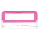 Dream On Me Mesh Security Bed Rail Toddler Safety Guard with breathable mesh, reinforced anchor system, lightweight, portable, fits adult twin-size beds, Pink