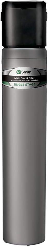 AO Smith Water Filter for Sink Faucet - Basic Direct Connect Under Sink Water Filter System - Carbon Block Filter Reduces Up to 99% of 9 Harmful Contaminants - AO-MF