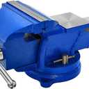 Bench Vise Heavy Duty, Table 6" Vise - Locking Base Clamp Cast Steel 360 Swivel Vice with Anvil, Table Clamp Pipe Lock Pliers Base Desktop for Woodworking Cutting Conduit Drilling, Sanding