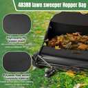Upgraded 48388 Hopper Bag Assembly, Lawn Bag Fit for agri-Fab 42" Tow Lawn Sweeper Parts, Leaf Sweeper Bag Replacement for 45-0320 Lawn Sweeper