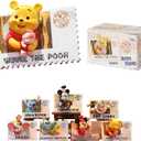 MINISO Disney Winnie The Pooh Retro Stamp Collection Blind Box Figure Random Design Stitch Mickey Surprise Boxes Mystery Collectible Toy for Home Decorations Birthday Gifts (Random One Figure)