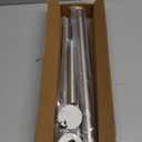 Shower Curtain Rod, 1" Diameter Heavy Duty Tension Shower Rod, Non Slip Adjustable 28-74 inch No Drilling Shower Curtain Rods Spring Tension For Bathroom, Shower Stall, No Rust, Silver