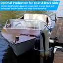 Corner Dock Bumper Fender, Marine Corner Dock Fender Guard, Soft UV-Resistant Marine-Grade Vinyl, Inflatable Protection, 10-Inch x 10-Inch, 2-Pack, White