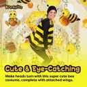 Kangaroo Bumble Bee Halloween Costume for Women and Toddlers - Funny Bumblebee Outfit for Halloween Cosplay Dress up Apparel