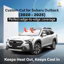 EcoNour Windshield Sunshade Compatible for Subaru Outback 2020-2023 2024 2025, Sun Visor for Front Windshield & Window Sun Shade Cover, UV Heat Blocker & Protector, Car Accessories, Subaru, Outback (2020-2025)