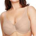 Glamorise Women's Plus Size Wonderwire Minimizer Bra Underwire #9003 (40DD, Caf)
