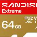 SANDISK 64GB Extreme microSD UHS-I Card - Up to 170MB/s Read Speed and 80MB/s Write Speed, 5.3K Video, 4K UHD Video, high-Performance for Action cams, Drones, Android Devices - SDSQXH9-064G-GZ6MA
