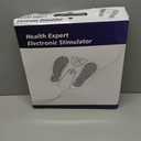 FSA EMS Foot Massager-Electronic Muscle Stimulator Relief for Neuropathy, Plantar Fasciitis & Foot Pain- 10 Modes, 20 Intensities, Remote - Rechargeable Silent Operation (White)