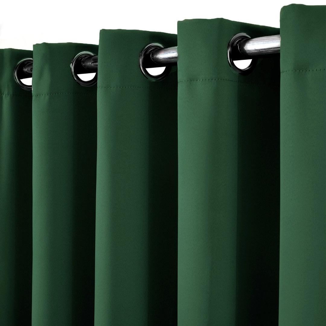 Grommet Blackout Room Darkening Curtains 1 pcs 100 x 116" Green