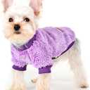 Dog Sweaters for Small Dogs Girl Male Dog, Sweater, Soft Fleece Pet Winter Clothes Boy Girl, Fuzzy Sweatshirts Flannel Jacket Puppy Coat (Medium (Chest 18.5in))