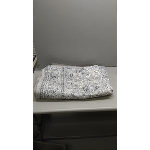 Washable Rug 4x6, Gray Area Rugs Non Slip, Indoor Low Pile Carpet with Rubber Backing for Living Room Kitchen Bathroom Entryway Office Bedroom (Grey)