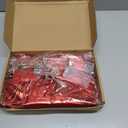 Giegxin 4 Pcs Red Christmas Tree Topper Bow Christmas Ribbon Wreath Bow Lighted LED Door Wall Decor for Indoor Outdoor Winter Xmas Decoration, 18 x 10 Inch