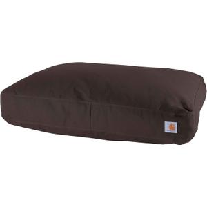Carhartt Durable Canvas Pet Bed, Water Resistant Firm Duck Dog Bed, Dark Brown, Large