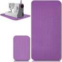 2 Pcs Sewing Machine Muffling Mat Pedal Sewing Mat Reduce Vibrations Noise No Slip Machine Accessories for Quilting(17" X 36" and 9" X 14",Pink Purple)