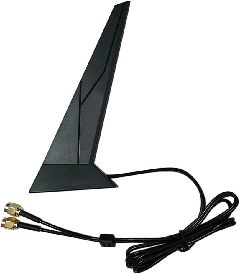 Laptops WiFi 7 Antenna 2T2R WIFI6 Dual Band 2.4GHz 5GHz 6GHz RP-SMA for MSI Z790 Z790-A X670 X670E B760 B760M Z690 X570 B550 B460I B550I Motherboard Wi-Fi 6E for PC Desktop Computer