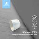Twin Waterproof Mattress Protector - Noiseless, Breathable, Machine Washable Fitted Mattress Cover with Deep Pockets up to 5-21Dark Grey