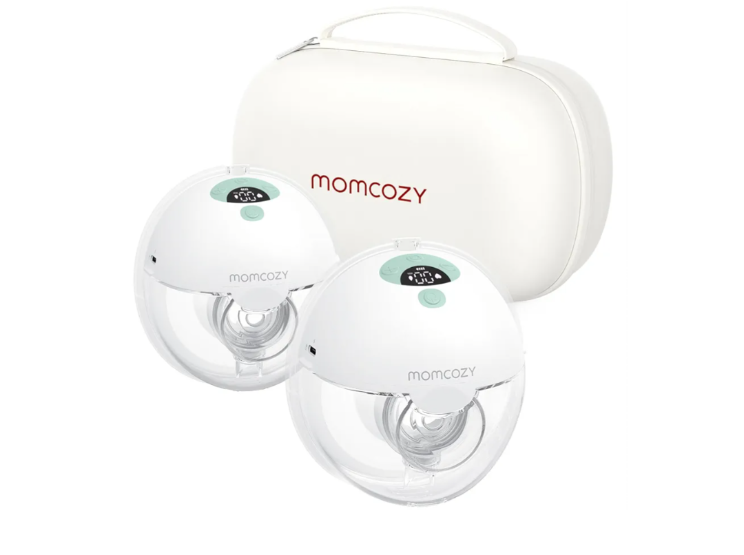 Momcozy Breast Pump Hands Free, All-Day Comfort, No Strings Attached- 24mm, 2 Pack