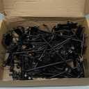 Gridwall Hooks 8 Inch, 60 Pack Heavy Duty Display Hooks for Grid Wall, Grid Panel Hooks Hangers, Grid Wall Accessories for Retail, Craft Shows, Home Setup and Customized Display, Black