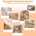 2 x Nepfaivy Cat Steam Brush for Shedding - Steamy Cat Brush for Indoor Cats, Rechargeable Steaming Dog Brush, Pet Spray Hair Removal Comb for Massage, Spritz Defur Comb Mist Water Steamer