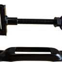 Spare Tire Mount for E-Track System, Fits Enclosed Trailers, Trucks and Garages, Black