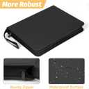 9 Pocket Card Binder, Premium Zip Trading Card Binder, 720 Double Sided Pocket PU Card Collection Binder, Collector Card Album, Card Folder for MTG, TCG, Sports Cards, Game Cards (Black1)