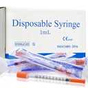 U-100 1ml 31 Gauge 5/16" Syringe, Individually Packed 100 PACK