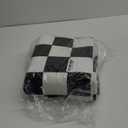 Terrug Black and White Checkered Area Rug for Kitchen,2x6 Runner Rugs Washable with Non Slip for Bedroom,Soft Low Pile Stain Resistance Retro Carpet for Entryway Hallway
