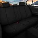 Breathable Premium Car Seat Covers Full Set3D Air-Mesh Seat Covers for CarsComfortable Safety Airbag CompatibleUniversal for Most Cars Sedan Truck SUV(Black)