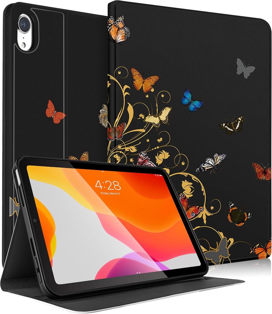 for iPad mini 7" Inch for iPad mini 6th/7th Generation Case Kids Cute Folio Women Teen Girls