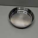 VAEHOLD Pantry Cabinet Lazy Susan Stainless Steel Black Spice Rack Turntable - Decorative Trays Storage Containers Organizer for Kitchen Cabinet, Snacks, Bathroom (10 inches) (9 4/5'', Silver)