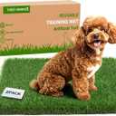 Washable Artificial Grass Pads for Dogs, 2-Pack 14x18 in Reusable Turf Mats, Realistic Grass for Indoor Puppy Potty Training.