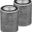 HP201 True HEPA Filter Replacement Compatible with Shark HP200 Series, Models HP201, HP202, HP301, HP302, UA205, AP1000 3-in-1 Max HC501, HC502 Air Cleaner Purifier, 2 Pack