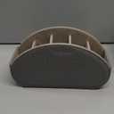 Remote Control Holder,TV Remote Caddy/Box with 5 Compartments,Bedside Table Organizer for Controller,Glasses,makeup brushes,jewelry and Media Player,Pen/Pencil Storage (Grey)