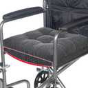 HAVARGO 18x16 Memory Foam Wheel Chair Cushions for Seniors, Dual-Layer Anti-Sagging Patent Design with Curved Bottom for Better Fit and Pressure Relief on Wheelchair Seats, Dark Grey