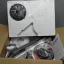 52 Inch Black Ceiling Fans with Lights and Remote, Flush Mount Low Profile Ceiling Fan for Bedroom, Living Room, Patio, Dimmable 6 Speeds Noiseless Reversible, ETL Listed