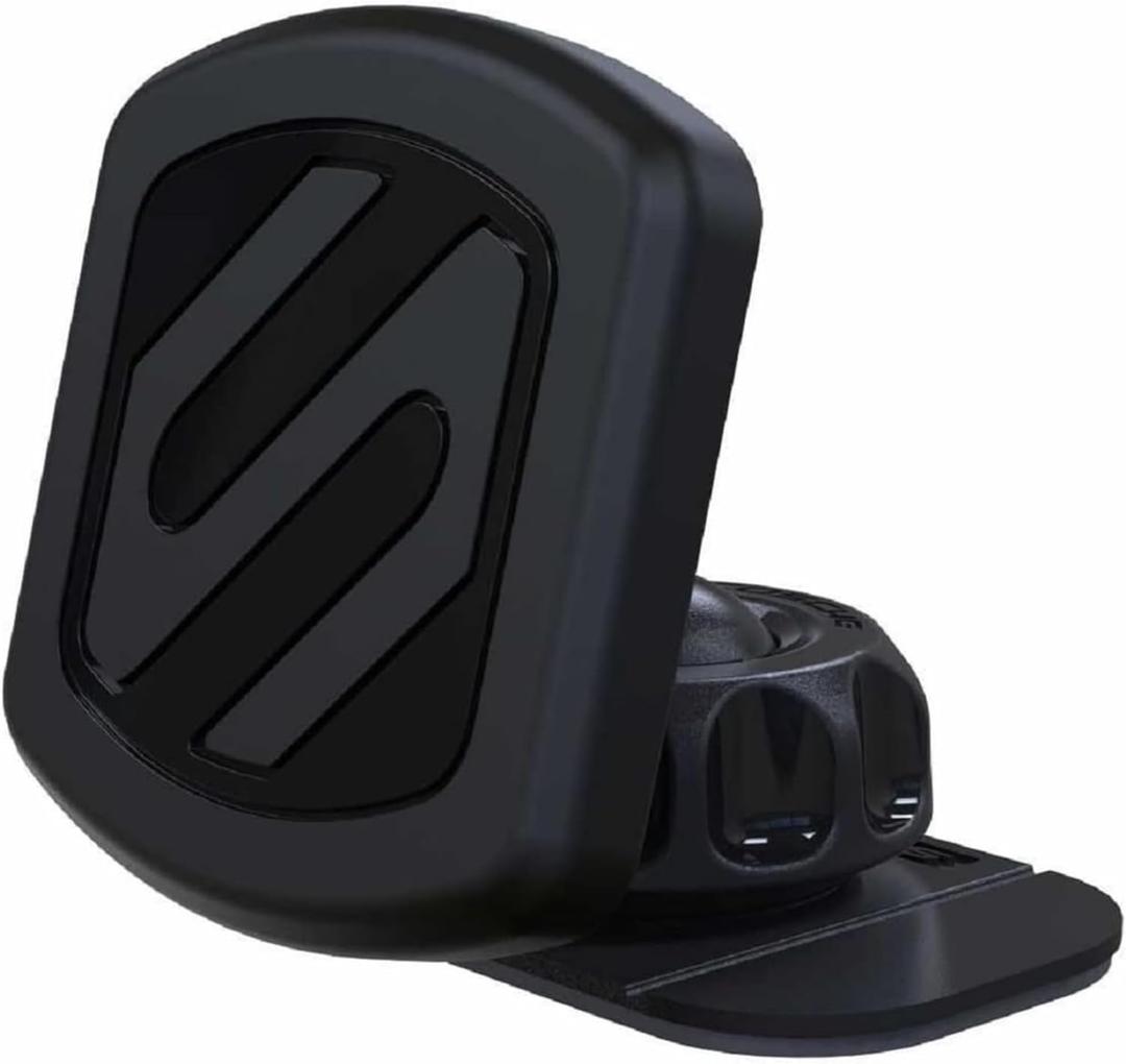 Scosche MAGDMB MagicMount Magnetic Phone Mount for Car, Dashboard Cell Phone Holder with 360 Adjustable Magnet Head, Universal Phone Stand for Car Compatible with iPhone, Samsung, and All Devices (1 Pack)