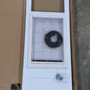 Ideal Pet Products Aluminum Pet Patio Door, Adjustable Height 77-5/8" to 80-3/8", 10-1/2" x 15" Flap Size, White