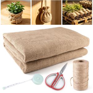 Natural Jute Burlap Roll, 40 Inch x 40 Ft High Density Biodegradable Cloth