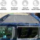 Sukemichi Sunshade for Ford Bronco,Mesh Sun Shade Bikini Top Cover Bimini Top for Ford Bronco Accessories 2021 2022 2023 2024 2025 2026 4 Door - Blocks UV, Wind, Noise (Grey)