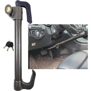 Steering Wheel Lock Anti-Theft Device, Esploratori Anti Theft Car Device, Car Lock,Car Anti Theft Device, Car Theft Prevention,Car Security Products,Antitheft Products(33.5in) (Black)