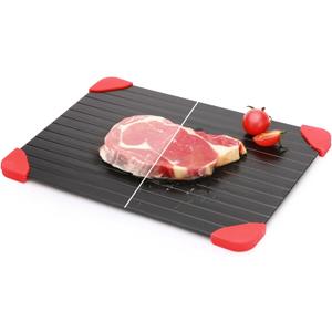 Defrosting Tray for Frozen Meat, Miraculous Rapid Natural Heating Defroster Board, Small Size Thawing Plate Kitchen Mat (9.1" x 6.5" x 0.1")