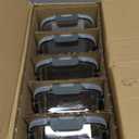 M MCIRCO [5-Packs, 36 Oz Glass Meal Prep Containers with Snap Locking Lids Glass Food Containers,Airtight Lunch Container,Microwave, Oven, Freezer and Dishwasher (4.5 Cup) (Gray)