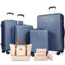 Travelhouse 9-Piece Hardshell Luggage Set with Spinner Wheels & TSA Lock