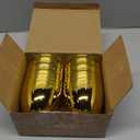 JOYIN 6 Pcs Large Gold Easter Eggs, 6 Inches Metallic Jumbo Plastic Eggs Fillable for Easter Themed Hunt Basket Stuffers Fillers Filling Treats Party Favor Classroom Prize Supplies