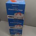 3 x Amazon Basics Tall Kitchen Drawstring Trash Bags, Sturdy and Tear Resistant, 13 Gallon, Unscented, 120 Count