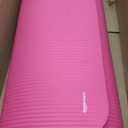 1/2 Inch Extra Thick Exercise Yoga Mat with Carrying Strap, Cushioned Support, for Fitness and Gym Workouts (Pink)