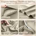 King Duvet Cover Set 3 Pieces, 100% Organic Viscose derived from Bamboo, Luxuriously Soft & Cooling, 1 Duvet Cover and 2 Pillowcases, 104" x 90"(King, Oat Milk)