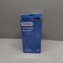 HOMFINE Cooling Blankets for Hot Sleepers - Summer Blanket Thin Lightweight Breathable Soft Double Side Enhanced Cooling Blanket for Bed Sofa, Keep Cool for Night Sweats (Light Blue, 60 x 80 inches)